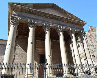 temple romain à Vic en Catalogne