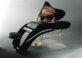 Design préfigurant les pianos du futur.