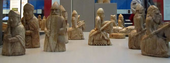 Lewis Chessmen im British Museum, London