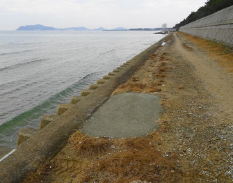 修復された陥没箇所