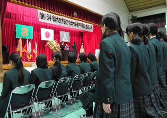 古賀北中学校の卒業式