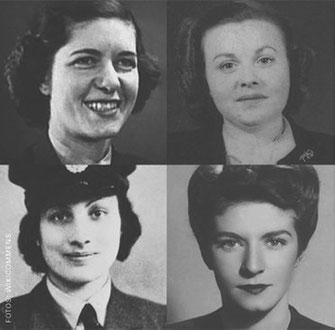 Yolande Beekman, Madeleine Damerment, Noor Inayat Khan, Eliane Plewman