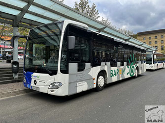 SB-A 5630, Mercedes-Benz Citaro II Euro 5, Hauptbahnhof in Saarbrücken, 18.04.2023