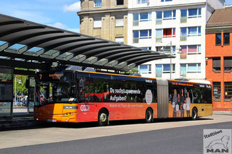 KO-RY 355, Solaris Urbino 18, Hauptbahnhof in Koblenz, 06.08.2022