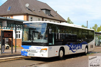 MZG-ZA 114, Setra S415LE business, Bahnhof in Merzig, 09.09.2022