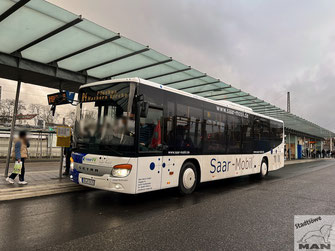 SB-A 5834, Setra S415LE business, ZOB in St. Wendel, 30.01.2023