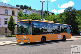 BIR-IO 768, Wg-Nr. 68, IVECO Crossway LE, Bahnhof in Idar-Oberstein, 06.06.2022