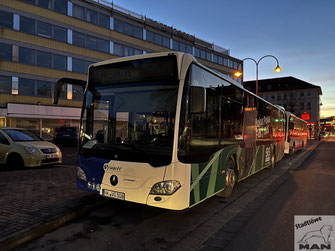 NK-VG 508, Wagen 508, Mercedes-Benz Citaro II Euro 6, Lindenallee in Neunkirchen, 01.02.2024