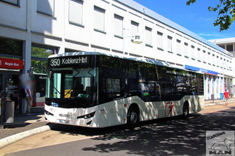 AW-TD 145, ISUZU CITIPORT 12, Hauptbahnhof in Koblenz, 06.08.2022