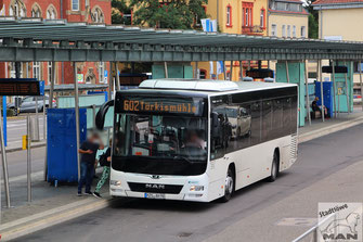 MZG-AN 98, MAN Lion´s City LE Euro 6, ZOB in St. Wendel, 29.07.2022