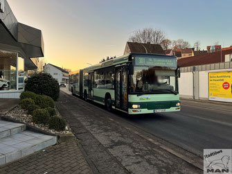 NK-ST 255, Wagen 255, MAN NG 313, Kreisstraße in Landsweiler-Reden, 14.02.2023