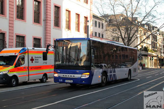 KH-K 954, Setra S415LE business, Schillerstraße in Mainz, 28.12.2023