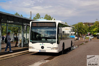MZG-MR 143, Mercedes-Benz Citaro I, Bahnhof in Merzig, 09.09.2022