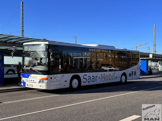 SB-LR 293, Setra S415LE business, ZOB in St. Wendel, 21.02.2023