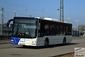 MZG-AY 84, MAN Lion´s City Euro 6, ZOB in St. Wendel, 03.03.2023