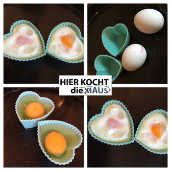 Eier aus dem Backofen
