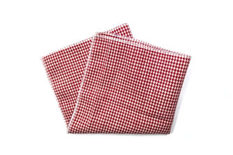 Einstecktuch in rot weiß kariert - cowboy - oktoberfest - western 