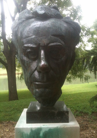 Paul Tillich's Bust in New Harmony, IN