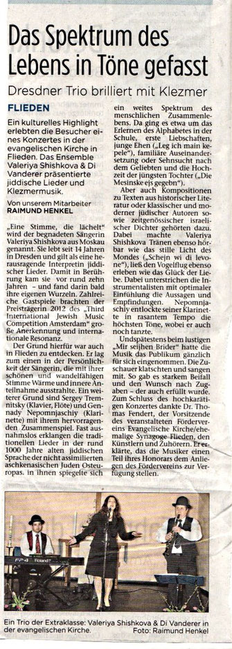 Fuldaer Zeitung vom April 2015