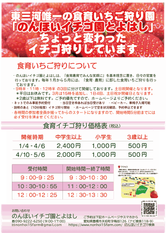 チラシ　H26　イチゴ狩り