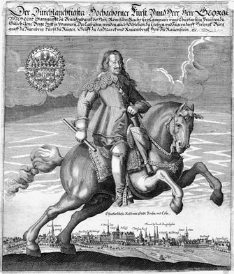 Kurfürst Georg Wilhelm. Kupferstich Albrecht Christian Kalle zugeschrieben.