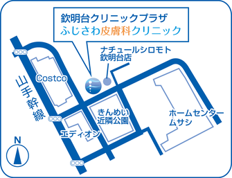 コストコ京都八幡、ホームセンタームサシの近く、ナチュールシロモト欽明台店とみのやま病院の間です。