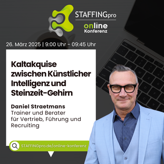 Vortrag von Daniel Straetmans auf der STAFFINGpro