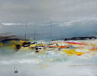 "Survol de mer" - 73x92