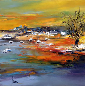 "Longues vacances" - 60x60 