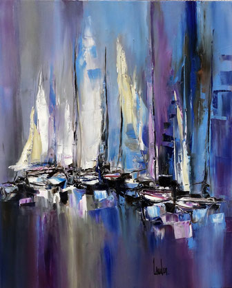 "Purple and sea" - 81x65