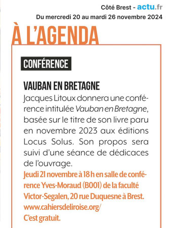 Côté Brest, 20 novembre 2024