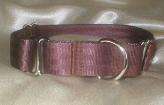 Martingale, Halsband, 2,5cm, Gurtband schokobraun