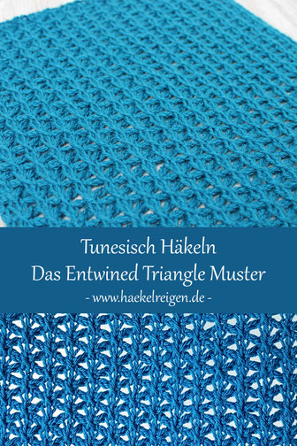 Pin Tunesisch Häkeln Entwined Triangle Muster Häkelreigen