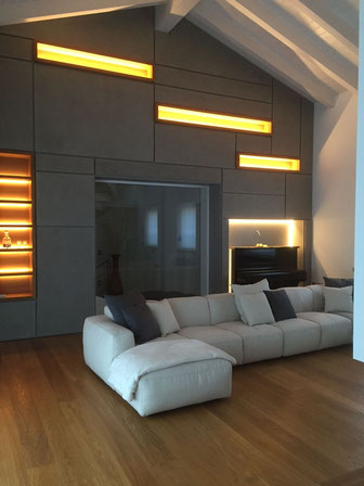 Master srl impianti elettrici civili Milano - Esempio di realizzazione illuminotecnica con valenza di arredo