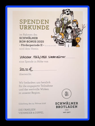 200,00 EURO Schwälmer Brotladen
