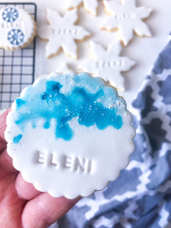 Elsa Frozen Kekse mit essbarem Schnee