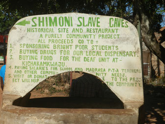 die Sklavenhöhle in Shimoni beim Tagesausflug Wasini Island Kenia