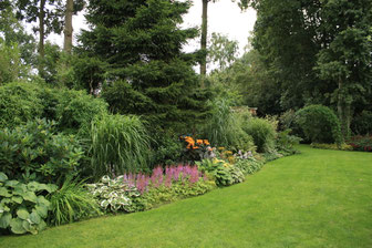 Mooi aangelegde tuin