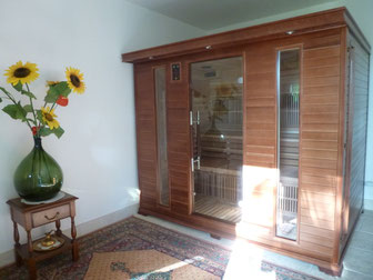 Tous les bienfaits du sauna: relaxation, soulagement, embellissement, drainage.