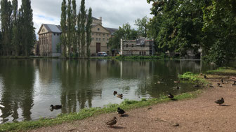 Staatstheater Meiningen von hinten