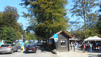 Parkplatz vor dem Eingang zu den Plitvicer Seen