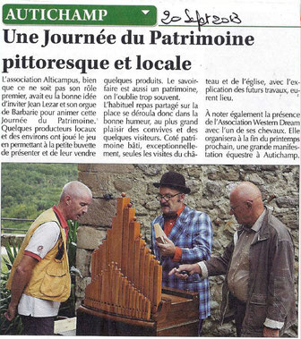 Extrait du journal LE CRESTOIS