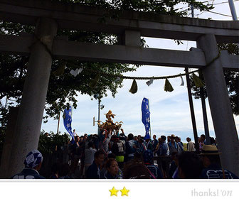 恵利子さん:  東八幡神社例大祭