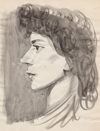 Jean Milhau, Profil féminin (225x195)