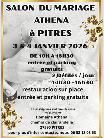 Salon du Mariage à Pîtres - 3 et 4 Janvier 2026