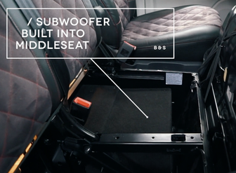 Subwoofer Beifahrersitz für VW T6 T6.1 Soundsystem
