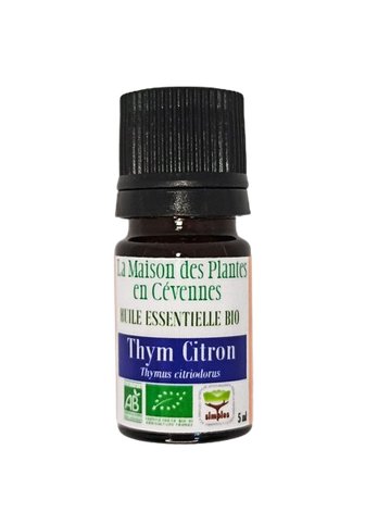 Huile essentielle biologique - Huile essentielle de Thym Citron bio - Achat - Agriculture biologique  - La Maison des Plantes en Cévennes