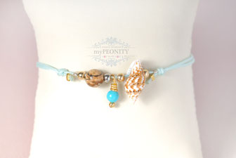 Sea Freundschaftsband Muschel fußkettchen