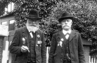 Kriegerverein Derdingen, Veteranen Johann Jacob Pfeiffer und Carl Rau