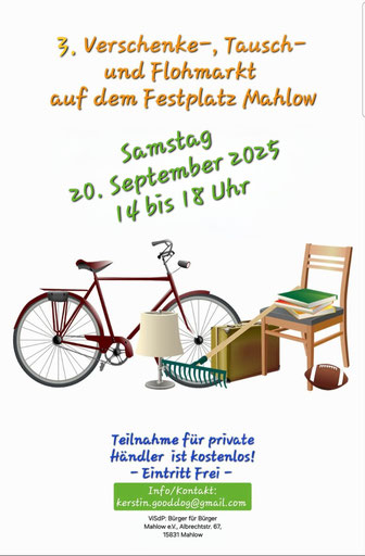 Poster für den 3. Flohmarkt